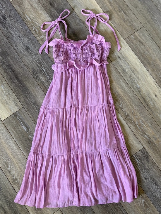 Altar'd State Dresses & Skirts - Altar’d State Lavender Tiered Tie-Strap Maxi Dress